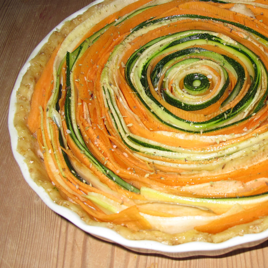 Torta salata a spirale