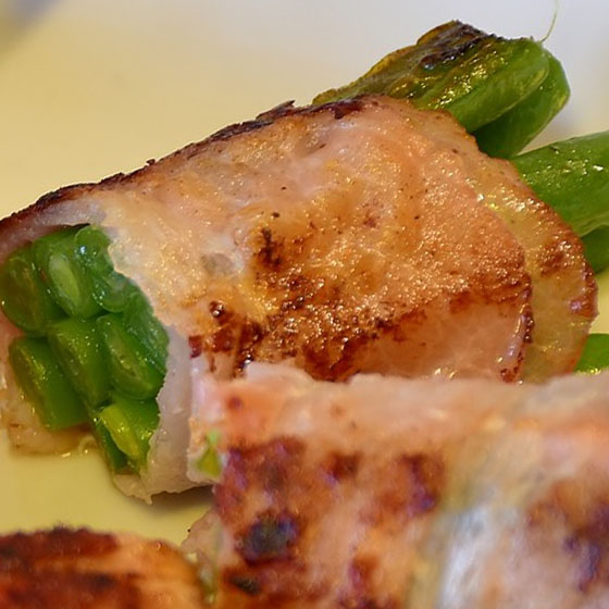 Finger di fagiolini e pancetta
